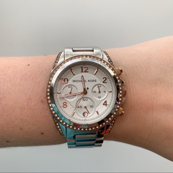 Michael Kors Blair Watch Silver Rose 